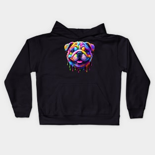 Colorful melting Dog #5 Kids Hoodie